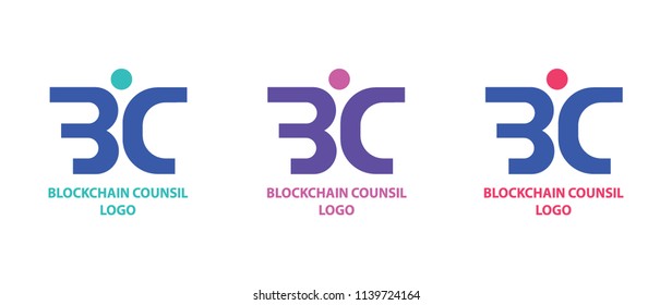Blockchain association logo template