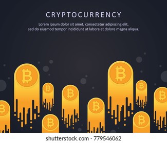 Blockchain background style collection stock