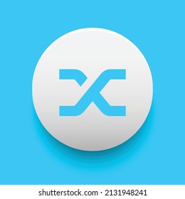 Blockchain based secure Cryptocurrency coin Synthetix (SNX) icon isolated on colored background. Digital virtual money tokens. Decentralized finance technology illustration. Altcoin Vector logos.