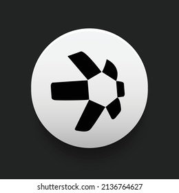 Blockchain based secure Cryptocurrency coin Quant (QNT) icon isolated on colored background. Digital virtual money tokens. Decentralized finance technology illustration. Altcoin Vector logos.