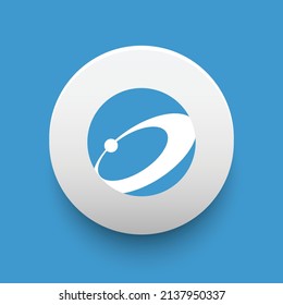Blockchain based secure Cryptocurrency coin Nexus (NXS) icon isolated on colored background. Digital virtual money tokens. Decentralized finance technology illustration. Altcoin Vector logos.