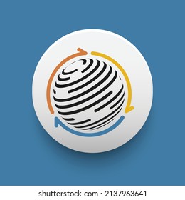 Blockchain based secure Cryptocurrency coin Factom (FCT) icon isolated on colored background. Digital virtual money tokens. Decentralized finance technology illustration. Altcoin Vector logos.
