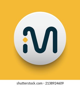 Blockchain based secure Cryptocurrency coin MVL (MVL) icon isolated on colored background. Digital virtual money tokens. Decentralized finance technology illustration. Altcoin Vector logos.