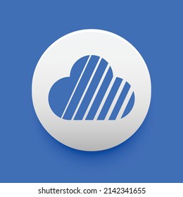 Blockchain based secure Cryptocurrency coin Skycoin (SKY) icon isolated on colored background. Digital virtual money tokens. Decentralized finance technology illustration. Altcoin Vector logos.