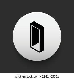 Blockchain based secure Cryptocurrency coin Monolith (TKN) icon isolated on colored background. Digital virtual money tokens. Decentralized finance technology illustration. Altcoin Vector logos.