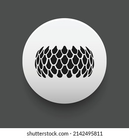 Blockchain based secure Cryptocurrency coin SIRIN LABS Token (SRN) icon isolated on colored background. Digital virtual money tokens. Decentralized finance technology illustration. Altcoin Vector logo