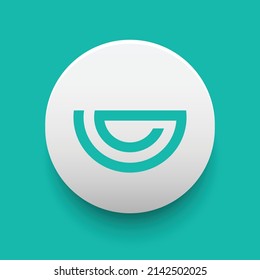 Blockchain based secure Cryptocurrency coin Genesis Vision (GVT) icon isolated on colored background. Digital virtual money tokens. Decentralized finance technology illustration. Altcoin Vector logos.