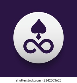 Blockchain based secure Cryptocurrency coin Edgeless (EDG) icon isolated on colored background. Digital virtual money tokens. Decentralized finance technology illustration. Altcoin Vector logos.