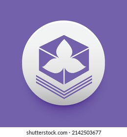 Blockchain based secure Cryptocurrency coin Tokes (TKS) icon isolated on colored background. Digital virtual money tokens. Decentralized finance technology illustration. Altcoin Vector logos.