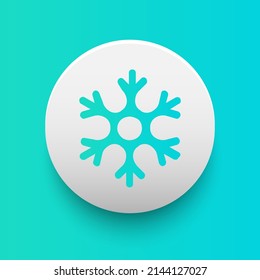 Blockchain based secure Cryptocurrency coin SnowSwap (SNOW) icon isolated on colored background. Digital virtual money tokens. Decentralized finance technology illustration. Altcoin Vector logos.