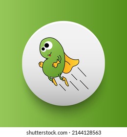 Blockchain based secure Cryptocurrency coin Bean Cash (BITB) icon isolated on colored background. Digital virtual money tokens. Decentralized finance technology illustration. Altcoin Vector logos.
