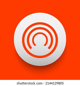 Blockchain based secure Cryptocurrency coin CloakCoin (CLOAK) icon isolated on colored background. Digital virtual money tokens. Decentralized finance technology illustration. Altcoin Vector logos.