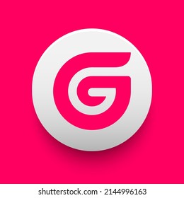 Blockchain based secure Cryptocurrency coin Global Social Chain (GSC) icon isolated on colored background. Digital virtual money tokens. Decentralized finance technology illustration. Altcoin Vector l