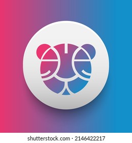 Blockchain based secure Cryptocurrency coin TigerCash (TCH) icon isolated on colored background. Digital virtual money tokens. Decentralized finance technology illustration. Altcoin Vector logos.