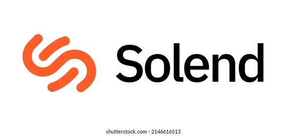 Blockchain based secure Cryptocurrency coin Solend (SLND) icon isolated on colored background. Digital virtual money tokens. Decentralized finance technology illustration. Altcoin Vector logos.