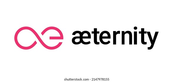 Blockchain based secure Cryptocurrency coin Aeternity (AE) icon isolated on colored background. Digital virtual money tokens. Decentralized finance technology illustration. Altcoin Vector logos.
