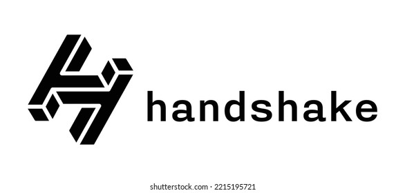 Blockchain based secure Cryptocurrency coin Handshake (HNS) icon isolated on colored background. Digital virtual money tokens. Decentralized finance technology illustration. Altcoin Vector logos.