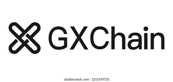 Icono de la moneda de criptodivisa segura basada en Blockchain GXChain (GXC) aislado en fondo de color. El dinero virtual digital se necesita. Ilustración descentralizada de la tecnología financiera. Logotipos de Altcoin Vector.
