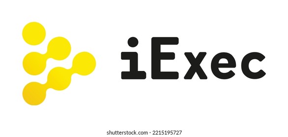 Blockchain based secure Cryptocurrency coin iExec RLC (RLC) icon isolated on colored background. Digital virtual money tokens. Decentralized finance technology illustration. Altcoin Vector logos.