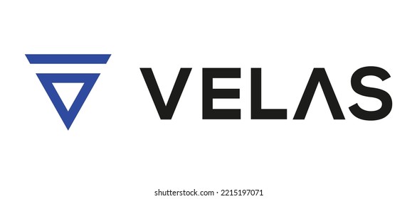 Blockchain based secure Cryptocurrency coin Velas (VLX) icon isolated on colored background. Digital virtual money tokens. Decentralized finance technology illustration. Altcoin Vector logos.