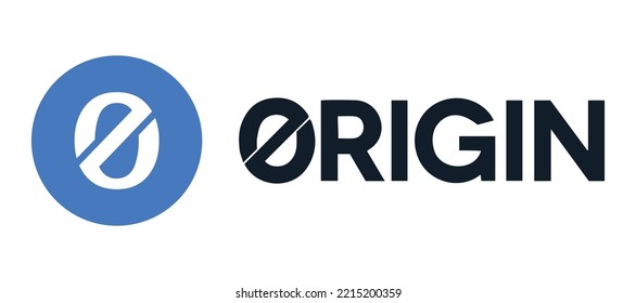Blockchain based secure Cryptocurrency coin Origin Protocol (OGN) icon isolated on colored background. Digital virtual money tokens. Decentralized finance technology illustration. Altcoin Vector logos