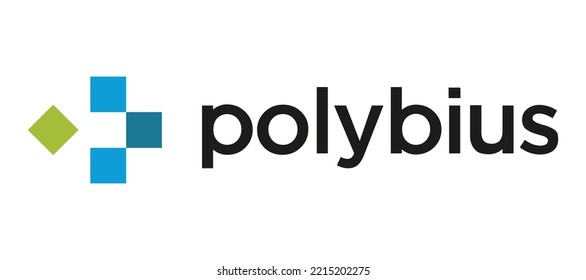 Blockchain based secure Cryptocurrency coin Polybius (PLBT) icon isolated on colored background. Digital virtual money tokens. Decentralized finance technology illustration. Altcoin Vector logos.