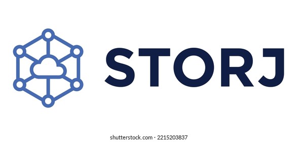 Blockchain based secure Cryptocurrency coin Storj (STORJ) icon isolated on colored background. Digital virtual money tokens. Decentralized finance technology illustration. Altcoin Vector logos.