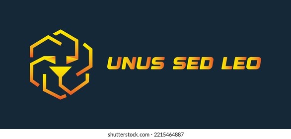 Blockchain based secure Cryptocurrency coin Unus Sed Leo (LEO) isolated on colored background. Digital virtual money tokens. Decentralized finance technology illustration. Altcoin Vector logos.