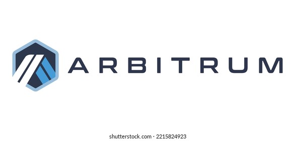 Blockchain based secure Cryptocurrency coin Arbitrum icon isolated on colored background. Digital virtual money tokens. Decentralized finance technology illustration. Altcoin Vector logos.