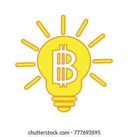 Blockchain Bitcoin Crypto currency sign icon