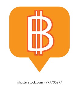Blockchain Bitcoin Crypto currency sign icon