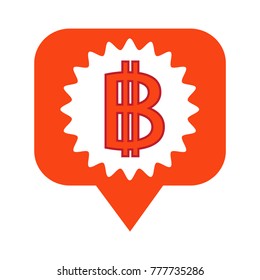 Blockchain Bitcoin Crypto currency sign icon