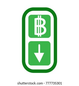 Blockchain Bitcoin Crypto currency sign icon