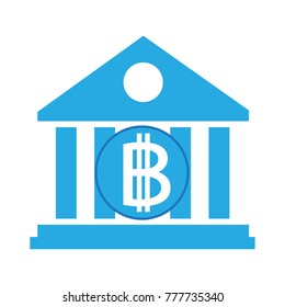 Blockchain Bitcoin Crypto currency sign icon