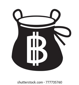 Blockchain Bitcoin Crypto currency sign icon