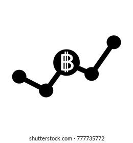 Blockchain Bitcoin Crypto currency sign icon