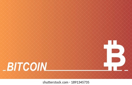 Blockchain Bitcoin Icon flat icon design. The concept of economics and digital money for web page and mobile. flat vector Web Banner.