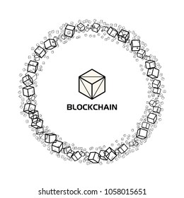 Blockchain business technology digital concept