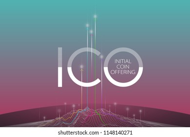 Blockchain Concept, Blockchain Technology.
ICO (INITIAL COIN OFFERING) , Crypto Currency technology.