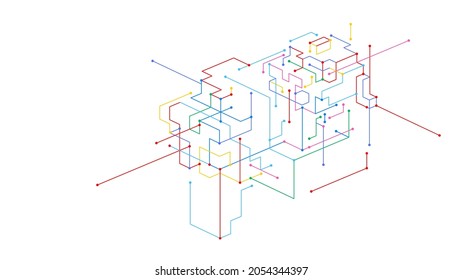 Blockchain Connection Digital Tech Concept Background