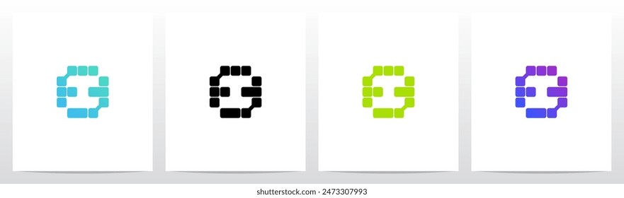 Blockchain Crypto NFT Theme Letter Initial Logo Design I