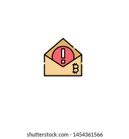 Blockchain Cryptocurrency Icon. Modern computer network technology sign. Digital graphic symbol. Bitcoin mining