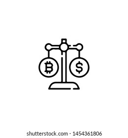 Blockchain Cryptocurrency Icon. Modern computer network technology sign. Digital graphic symbol. Bitcoin mining