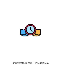 Blockchain Cryptocurrency Icon. Modern computer network technology sign. Digital graphic symbol. Bitcoin mining