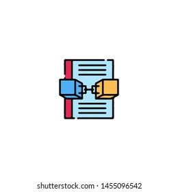 Blockchain Cryptocurrency Icon. Modern computer network technology sign. Digital graphic symbol. Bitcoin mining