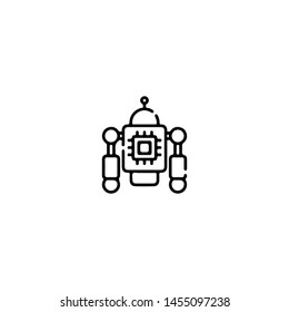 Blockchain Cryptocurrency Icon. Modern computer network technology sign. Digital graphic symbol. Bitcoin mining