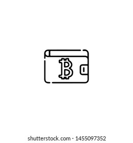 Blockchain Cryptocurrency Icon. Modern computer network technology sign. Digital graphic symbol. Bitcoin mining
