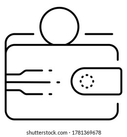 Blockchain cryptocurrency icon vector illustration