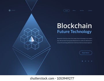 Blockchain cryptocurrency isometric 3d composition - vector crypto currency start up illustration