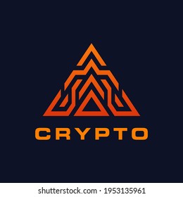 Blockchain and Cryptocurrency Logo Template